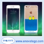 3D Liquid cute duck,pc material for iphone6,samsung s6edge