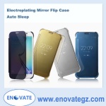 Auto Sleep Electroplate Screen Flip Case for Electroplating flip case for S6 / S6 EDGE , S6EDGE+ / NOTE5 , A510 / A110, A9 , S7 / S7EDGE , NOTE4 / S5 , IPHONE 6 / 6P