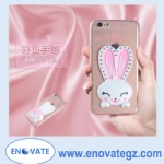 Rabbit ear with diamond case for iphone 6s/6sp,samsung s7/s7edge etc