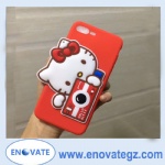 Hello kitty camera silicon case for iphone 7,iphone8,iphone8 plus,samsung note8