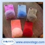 Rabbit fur warm winter case for nokia , iphone,oppo,vivo etc 2000 models